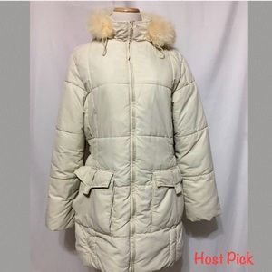 Marconi Puffer Ladies Fur Trim Hooded Coat